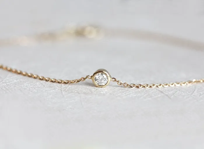 Diamond Bracelet Solitaire Diamond Bracelet Capucinne Bracelets