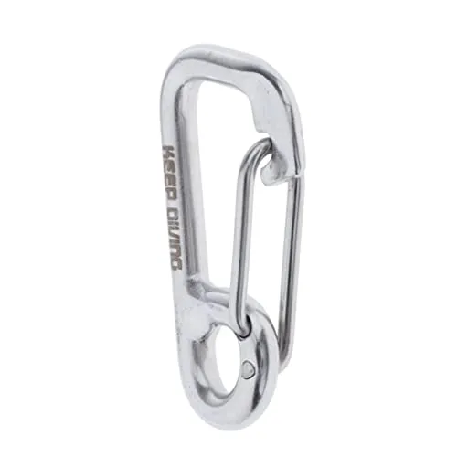 Dropshipped via Social Commerce Network Bracelets ATORSE Stainless Steel Snap Spring Buckle Hook BCD Finger Spool Dive Safety Clip