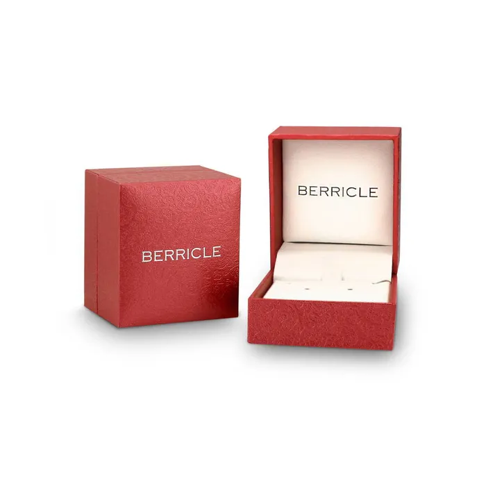 Earrings BERRICLE Cross Square Stud Earrings in Sterling Silver 2 Pairs