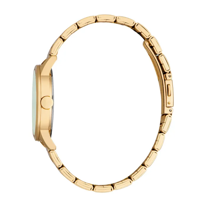 ESPRIT Womens Watch Gold Color Case with Dark Green Silver Glitter Dial 3 Hands 5 ATM Esprit Watches ESPRIT Womens Watch Gold Color Case with Dark Green Silver Glitter Dial 3 Hands 5 ATM Esprit Watches