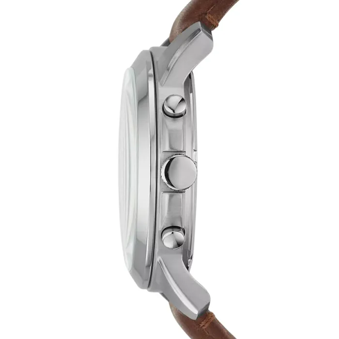 Fossil Mens Grant Chronograph Brown Leather Watch Fossil Watches
