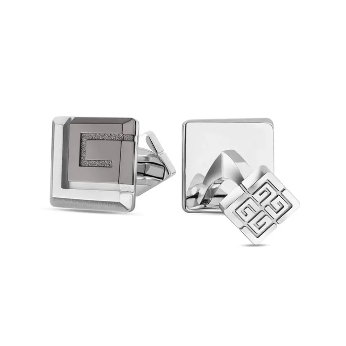 Guy Laroche Bracelets Guy Laroche Alex Gents Stainless Steel Gun MattShine Cufflinks
