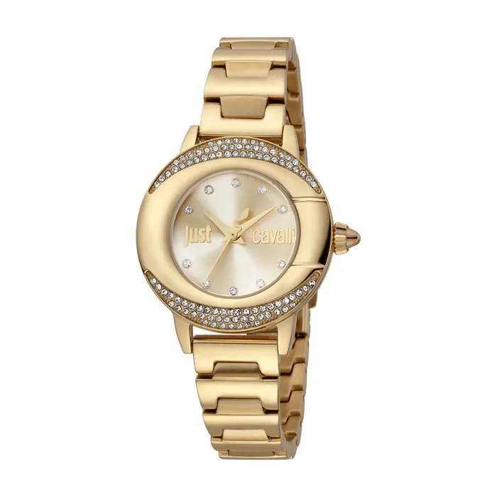 Just Cavalli Bracelets Just Cavalli Women Watch Gold Color Case Champagne Dial Gold Color Stainless Steel Metal Bracelet Just Cavalli Bracelets Just Cavalli Women Watch Gold Color Case Champagne Dial Gold Color Stainless Steel Metal Bracelet