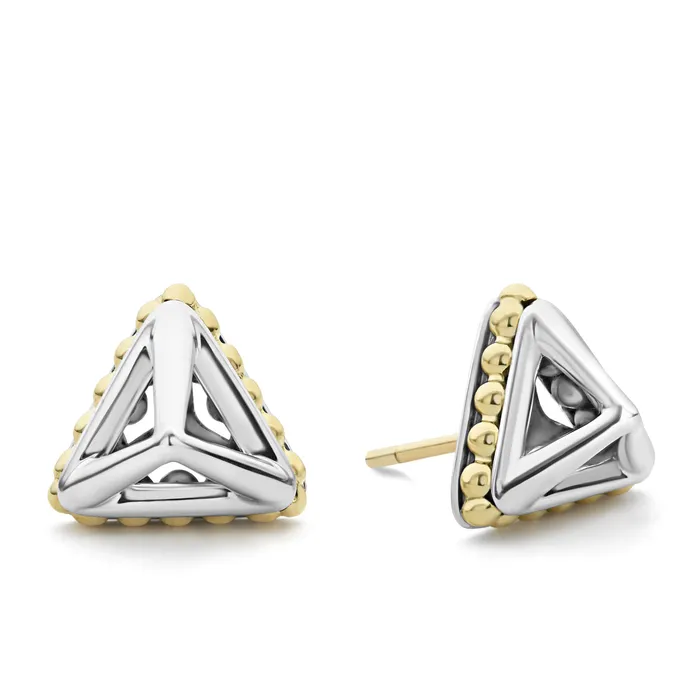 KSL Open Pyramid Stud Earrings Lagos Earrings