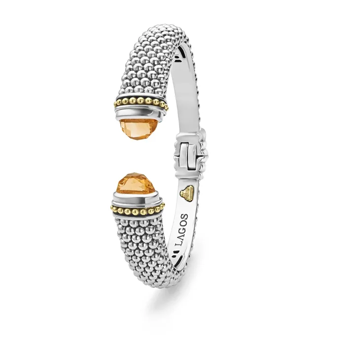 Lagos Bracelets Caviar Color Citrine Cuff Bracelet 12mm Lagos Bracelets Caviar Color Citrine Cuff Bracelet 12mm