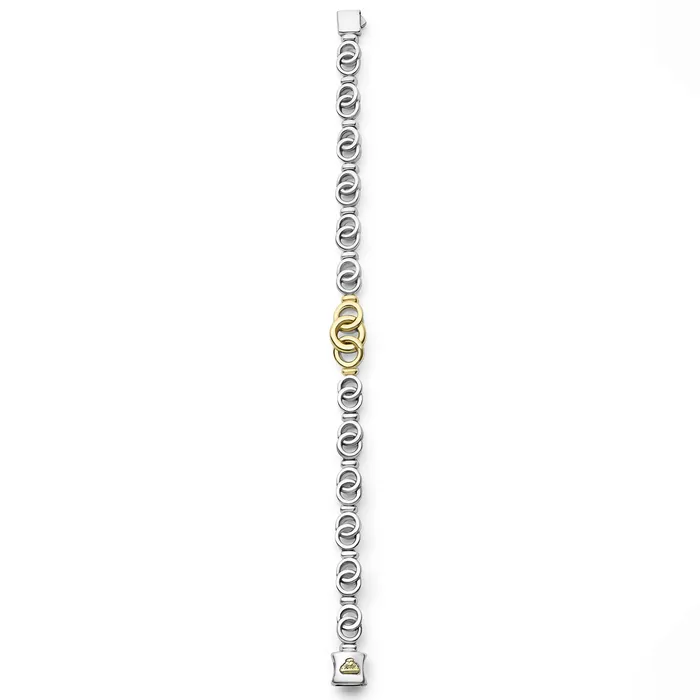 LAGOS Bracelets Signature Caviar TwoTone Interlocking Link Bracelet LAGOS Bracelets Signature Caviar TwoTone Interlocking Link Bracelet