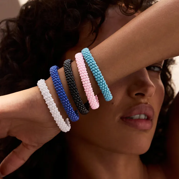Lagos Bracelets White Caviar White Ceramic Beaded Bracelet 9mm