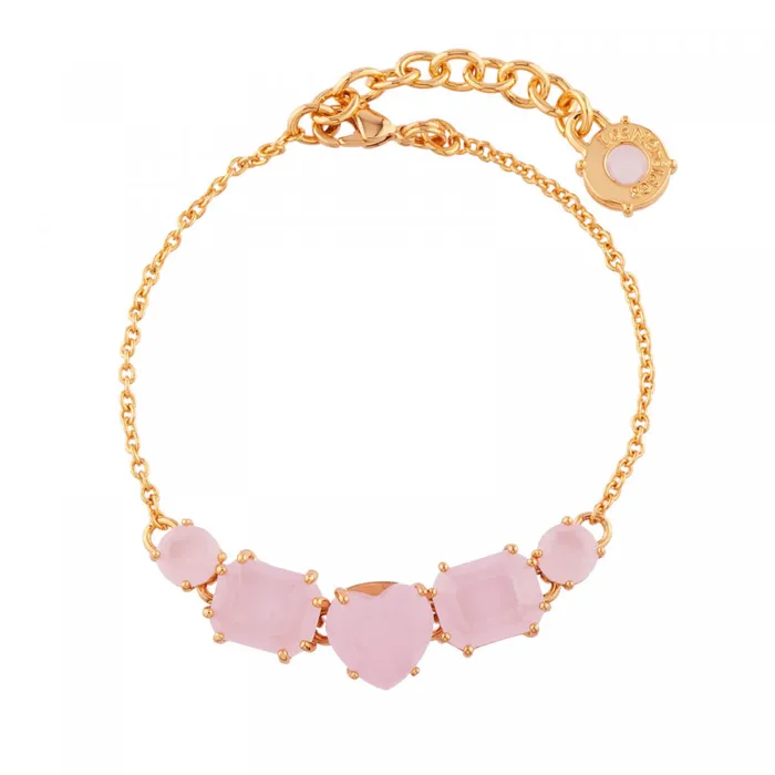 Les Nereides Bracelets Les Nereides Pink 5 Stones La Diamantine Thin Bracelet Les Nereides Bracelets Les Nereides Pink 5 Stones La Diamantine Thin Bracelet