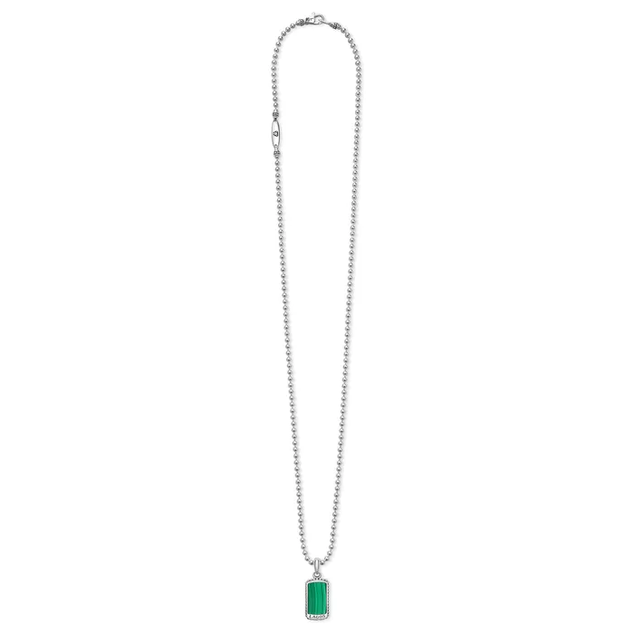 Necklaces LAGOS Anthem Malachite Tag Amulet Necklace
