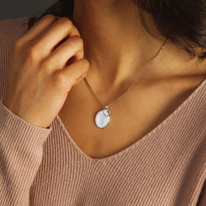 Necklaces Legacy Touch Sterling Silver Oval Pendant