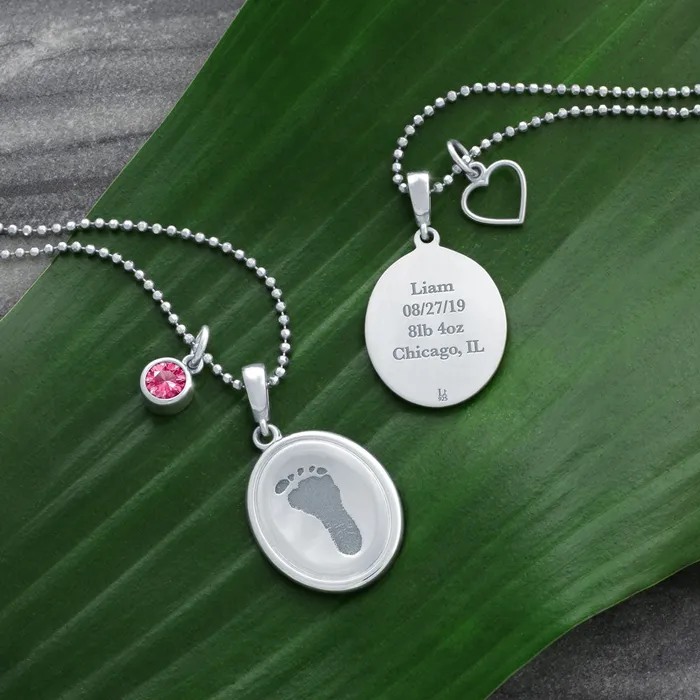 Necklaces Legacy Touch Sterling Silver Oval Pendant