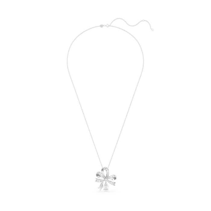 Necklaces Swarovski Swarovski Volta Necklace Bow Large White Rhodium plated Necklaces Swarovski Swarovski Volta Necklace Bow Large White Rhodium plated