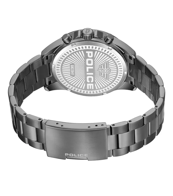 Police Bracelets Police Malawi Gents Black Blue Dial Gun Bracelet Watch