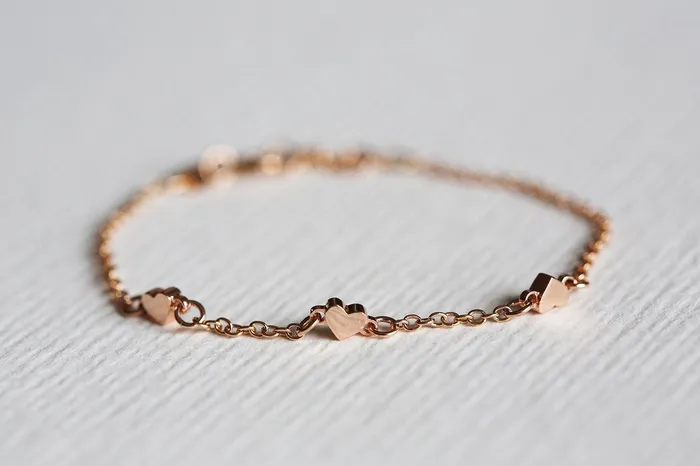 Rose Gold Heart Bracelet White Gold Bracelet Capucinne Bracelets