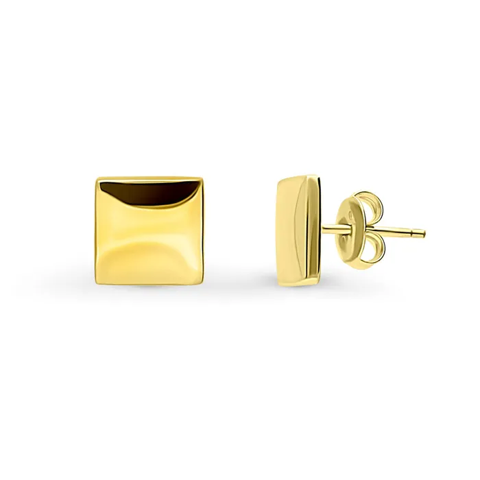 Square Stud Earrings in Sterling Silver BERRICLE Earrings