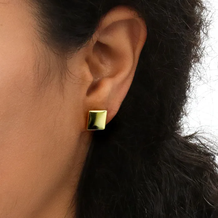 Square Stud Earrings in Sterling Silver BERRICLE Earrings