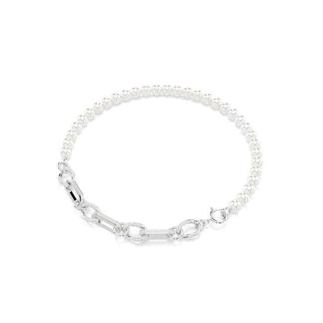 Swarovski Necklaces Swarovski Dextera Necklace Crystal Pearl Mixed links White Rhodium plated