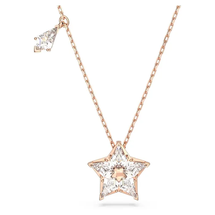 Swarovski Necklaces Swarovski Stella Necklace with pendant Kite cut Star White Rose goldtone plated 38CM x 43 CM Swarovski Necklaces Swarovski Stella Necklace with pendant Kite cut Star White Rose goldtone plated 38CM x 43 CM