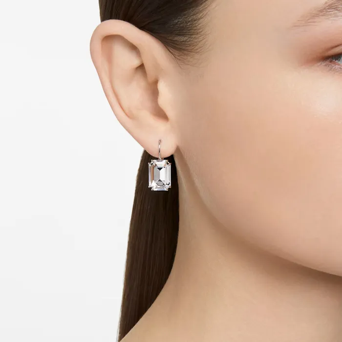 Swarovski Swarovski Millenia Drop Earrings Octagon cut White Rhodium plated Earrings Swarovski Swarovski Millenia Drop Earrings Octagon cut White Rhodium plated Earrings