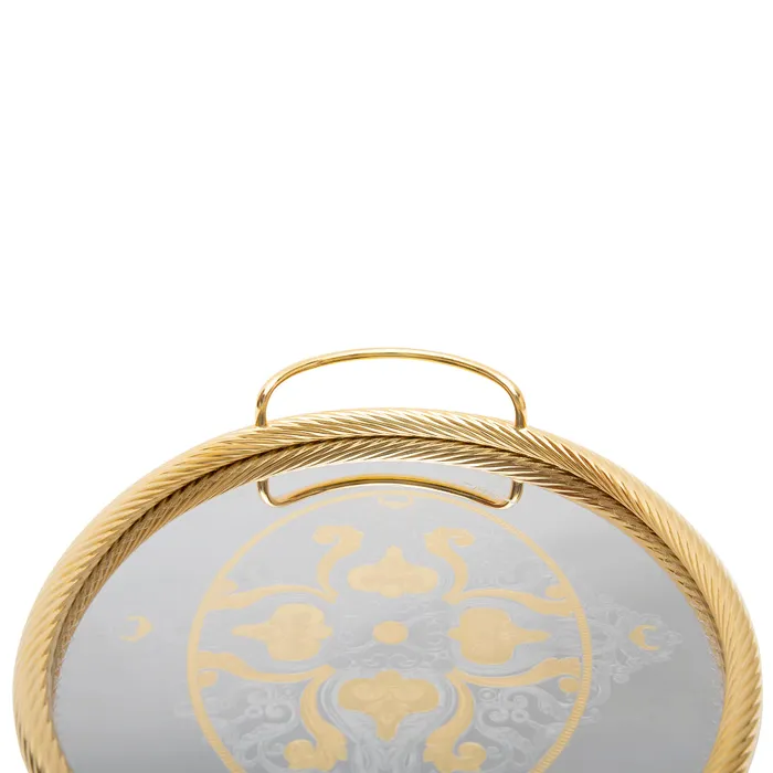 Tresors PreStyled Sets Tresors Bordeaux Gold Oval Tray Tresors PreStyled Sets Tresors Bordeaux Gold Oval Tray