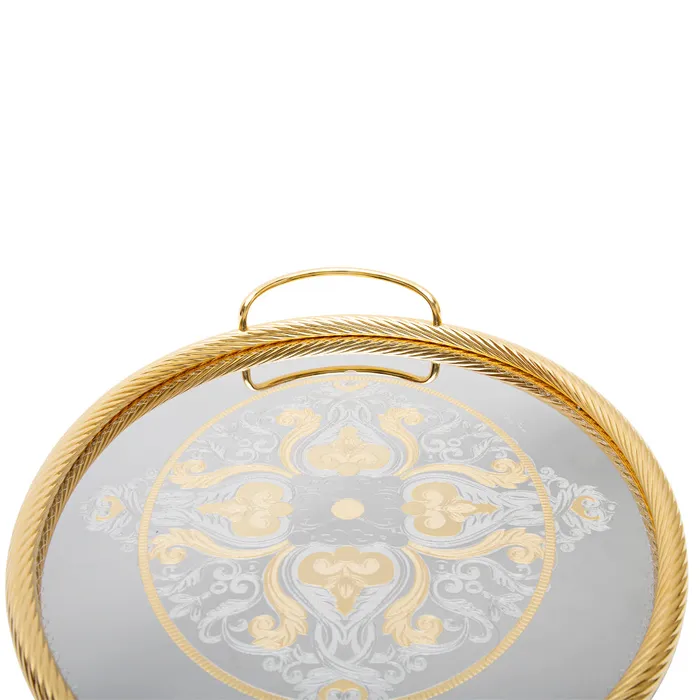 Tresors PreStyled Sets Tresors Bordeaux Gold Oval Tray Tresors PreStyled Sets Tresors Bordeaux Gold Oval Tray