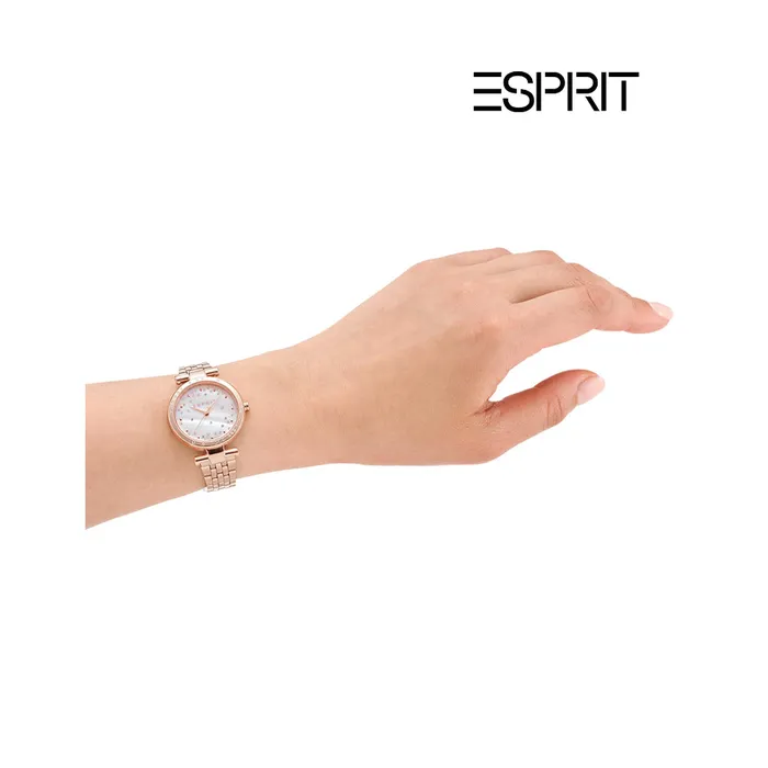 Watches Esprit Esprit Laila ll Ladies White Dial Rose Gold Watch
