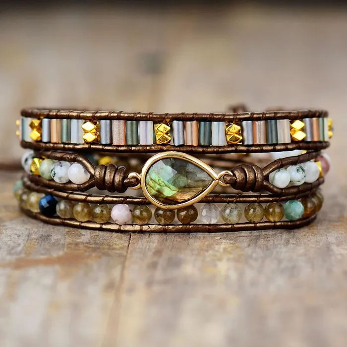 wickedafstore Bracelets Earth Charm Wrap Bracelet