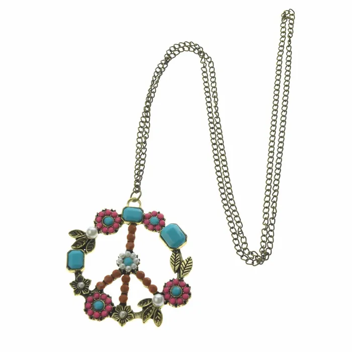 wickedafstore Necklaces Hippie Peace Wreath Necklace