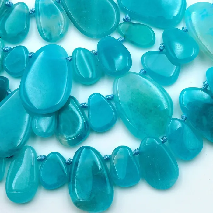 AAA Natural Peruvian Amazonite Smooth Freeform Teardrop Focal Pendant Beads Top Side Drilled 155 Strand Intrinsic Trading Necklaces AAA Natural Peruvian Amazonite Smooth Freeform Teardrop Focal Pendant Beads Top Side Drilled 155 Strand Intrinsic Trading Necklaces