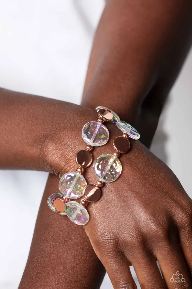 All Eyes On U Jewelry Paparazzi Accessories Bracelets Discus Throw Copper Paparazzi Bracelet