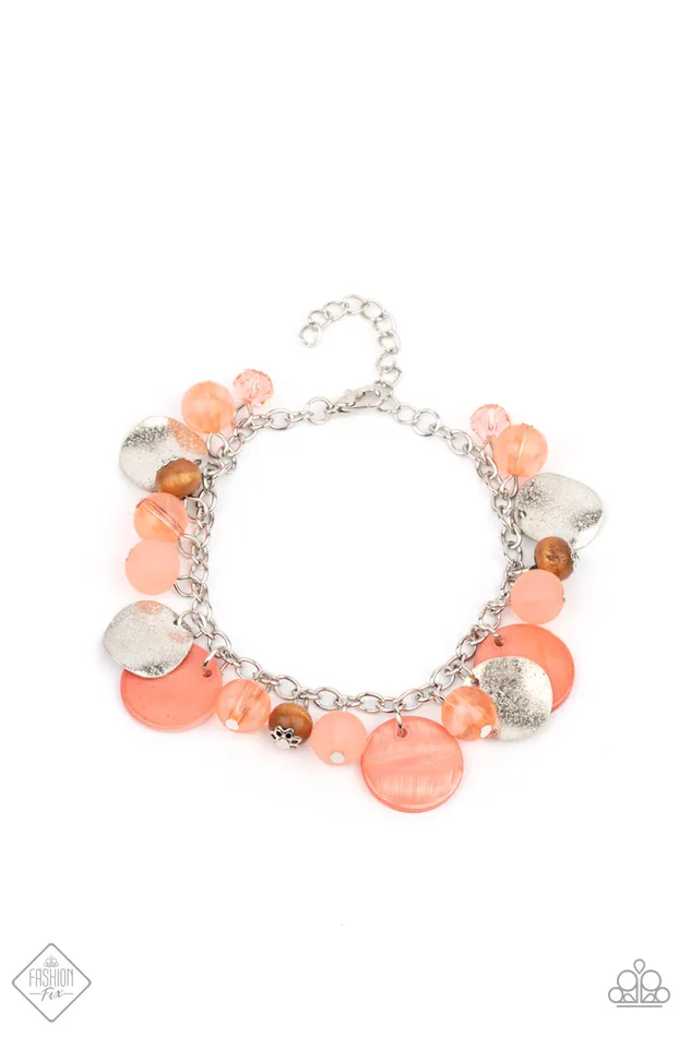 All Eyes On U Jewelry Paparazzi Accessories Bracelets Springtime Springs Orange Paparazzi Bracelet