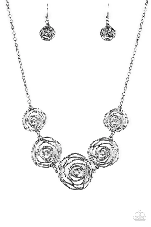 All Eyes On U Jewelry Paparazzi Accessories Necklaces Rosy Rosette Black Paparazzi Necklace All Eyes On U Jewelry Paparazzi Accessories Necklaces Rosy Rosette Black Paparazzi Necklace