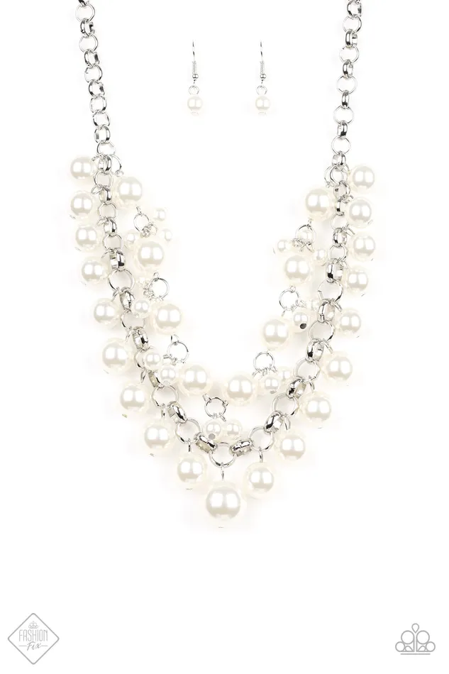 Ballroom Service White Paparazzi Necklace All Eyes On U Jewelry Paparazzi Accessories Necklaces