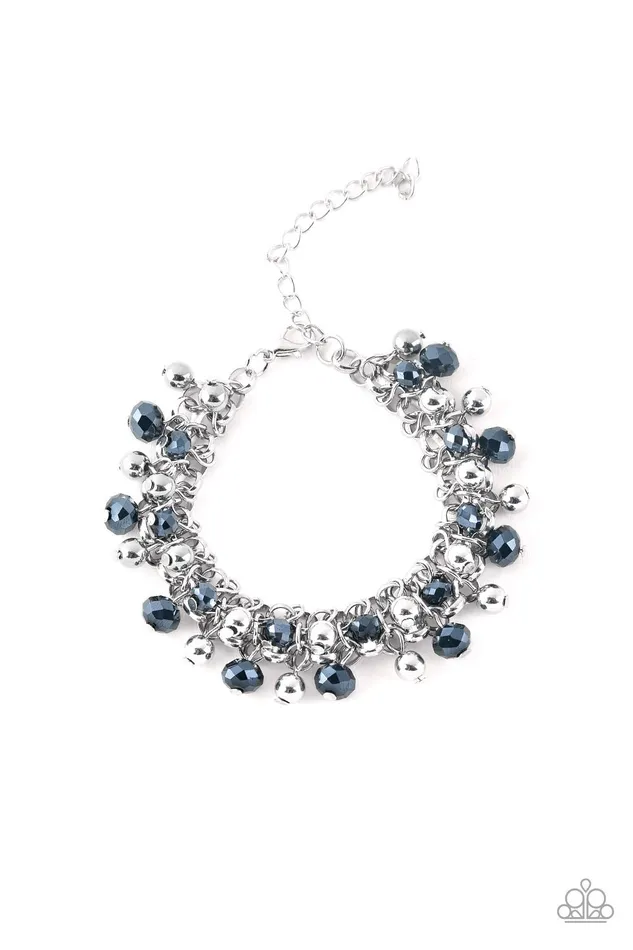 Bracelets All Eyes On U Jewelry Paparazzi Accessories Just For The FUND Of It Blue Paparazzi Bracelet