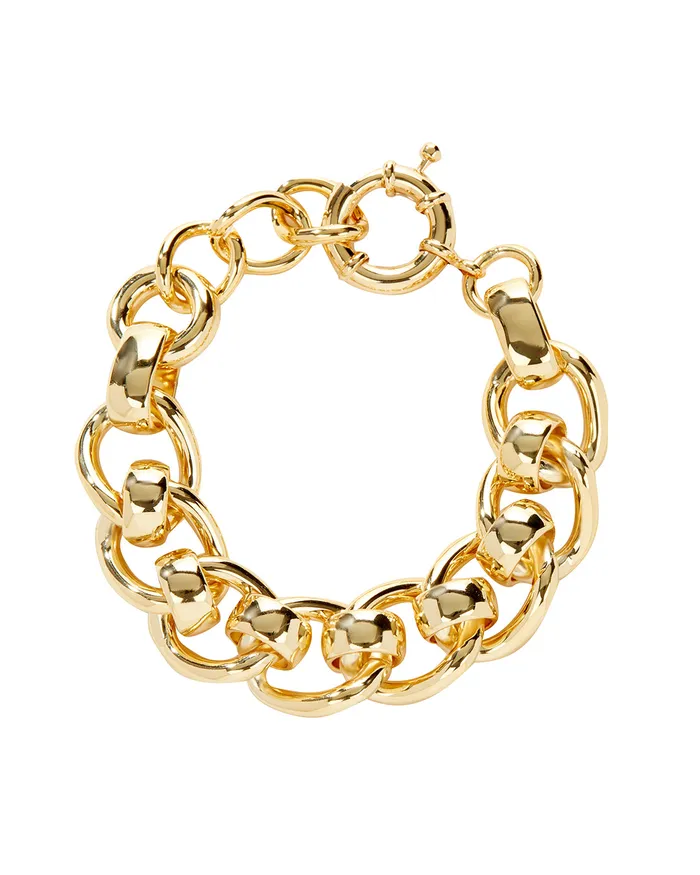 Bracelets Luv Aj The Lola Oversized Chain Bracelet Gold