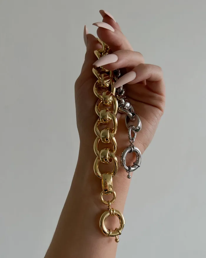 Bracelets Luv Aj The Lola Oversized Chain Bracelet Gold Bracelets Luv Aj The Lola Oversized Chain Bracelet Gold