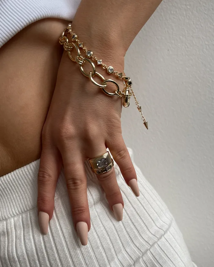 Bracelets Mini Pyramid Bezel Bracelet Silver Luv Aj Bracelets Mini Pyramid Bezel Bracelet Silver Luv Aj
