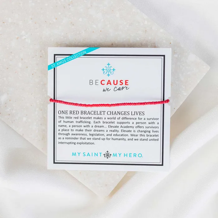 Bracelets My Saint My Hero Elevate BeCause We Care Human Trafficking Awareness Bracelet