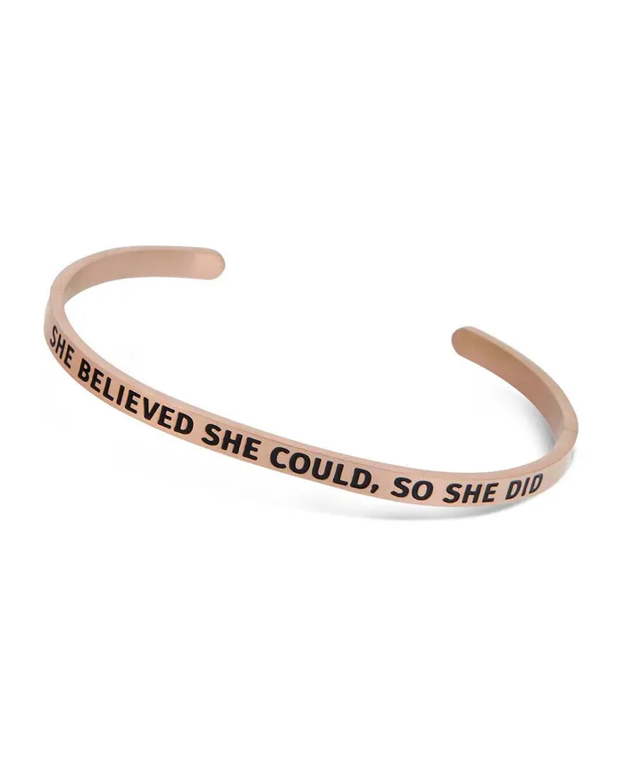 Bracelets She Believed She Could So She Did Inspirational Cuff Bracelet Buddha Groove