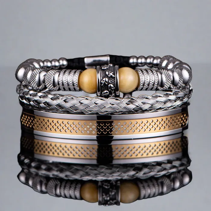 Bracelets Viking Trinkets Asgardian Keepsake Stainless Steel Skull Bracelet