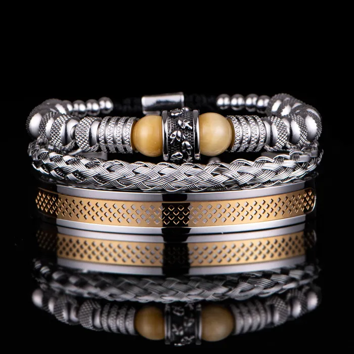 Bracelets Viking Trinkets Asgardian Keepsake Stainless Steel Skull Bracelet