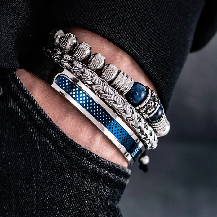 Bracelets Viking Trinkets Asgardian Keepsake Stainless Steel Skull Bracelet
