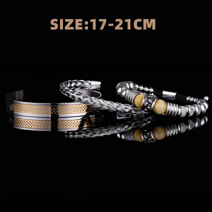 Bracelets Viking Trinkets Asgardian Keepsake Stainless Steel Skull Bracelet