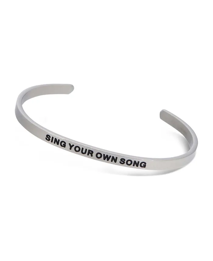Buddha Groove Bracelets Sing Your Own Song Sleek Cuff Bracelet