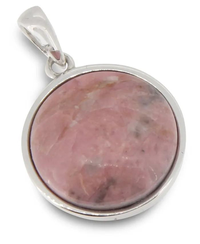 Buddha Groove Jewelry Necklaces Grace Rhodonite Sterling Silver Pendant