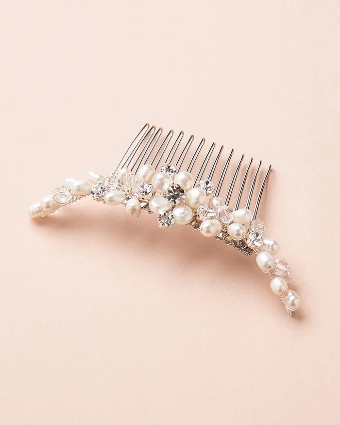 Dareth Colburn Earrings Abbey Freshwater Pearl Comb