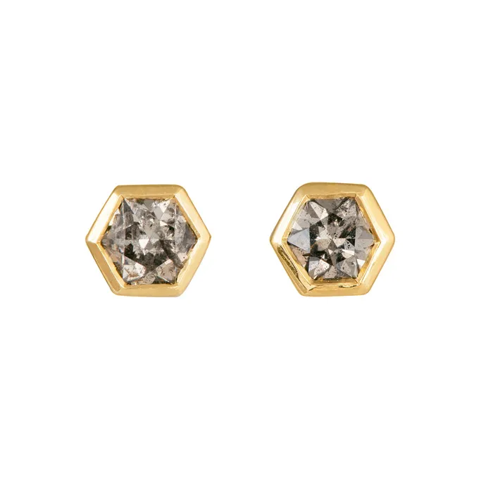 Earrings ARTEMER Hexagon Diamond Earrings