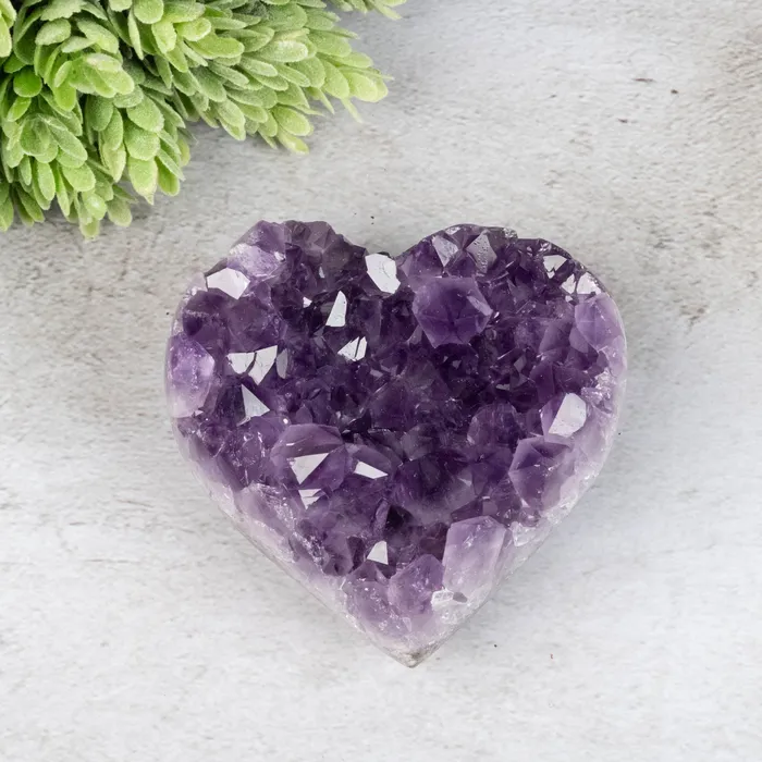 InnerVision Crystals Necklaces Amethyst Heart 355 g 81x79mm