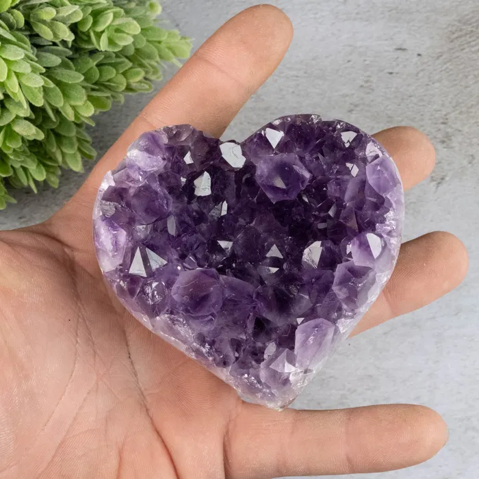 InnerVision Crystals Necklaces Amethyst Heart 355 g 81x79mm