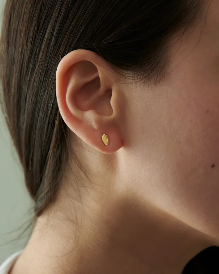 Madeleine Cookie Gold Stud Earrings ARTEMER Earrings